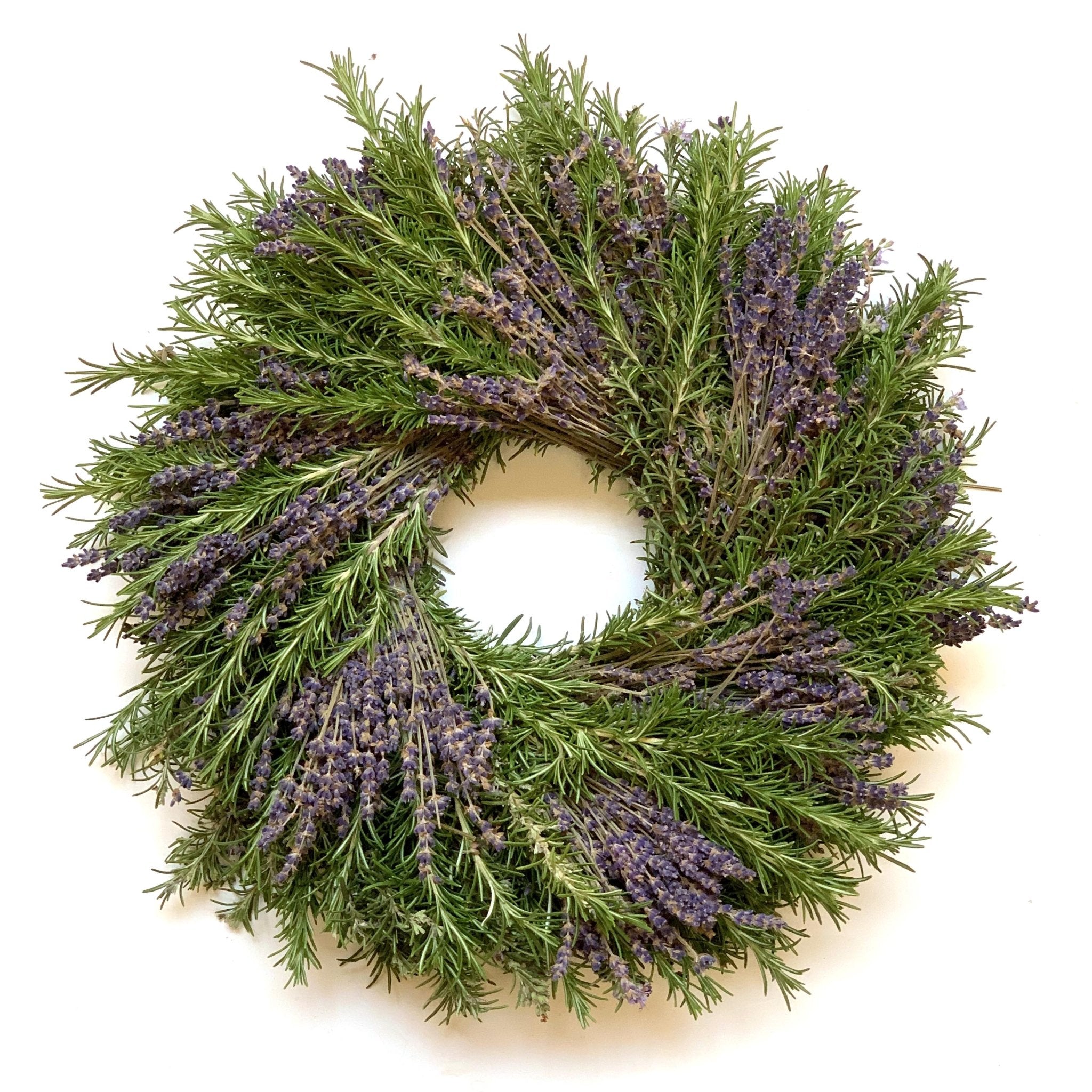 buy lavender and rosemary plants Fresh Lavender & Rosemary Handmade Herb Wreath by Creekside Farms