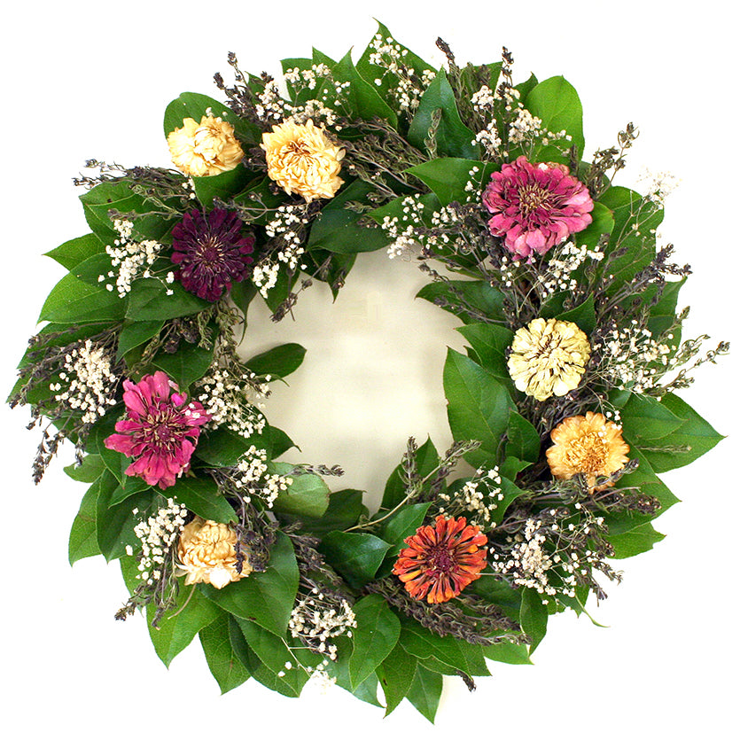 Zinnia Wreath