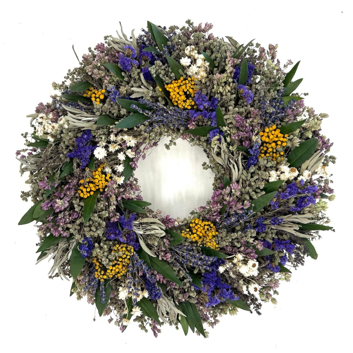 Garden Herb & Flower Handmade Natural Herb Wreath by Creekside Farms