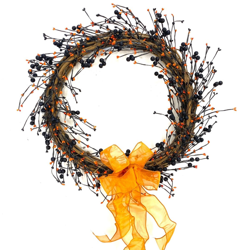 Berry Halloween Wreath - Creekside Farms Less is more with our berry Halloween wreath 22"