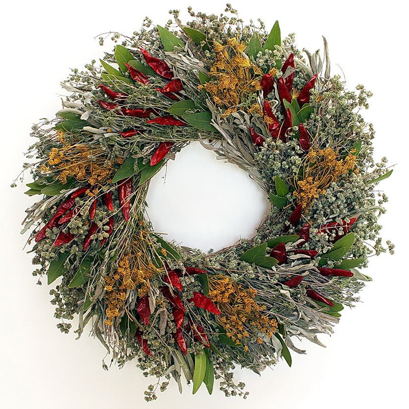 Chili Herb Wreath 15" (set of 3) - Creekside Farms