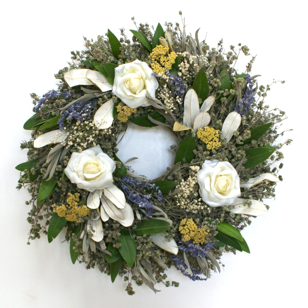 Floral Rose Wreath 18" (set of 3) - Creekside Farms