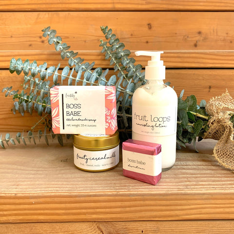 Fruit and Eucalyptus Lover Gift Set - Creekside Farms The perfect combination of your childhood cereal and the fresh scent of eucalyptus!