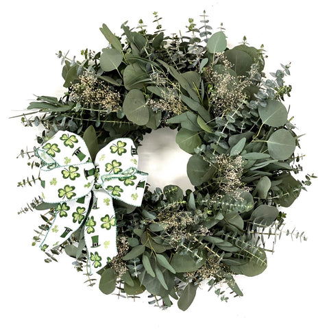 Lucky Leprechaun Wreath - Creekside Farms The perfect addition to your St. Patrick's Day decor fresh wreath 20"
