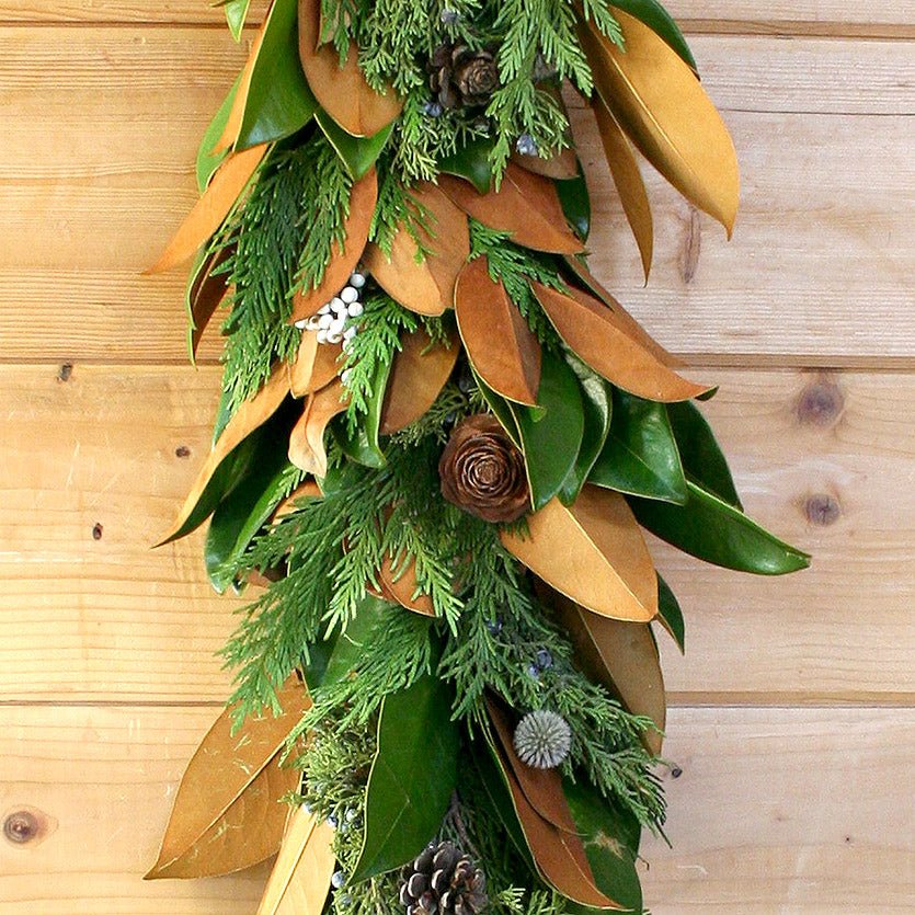 Mixed Cedar Faux Greenery Christmas Garland